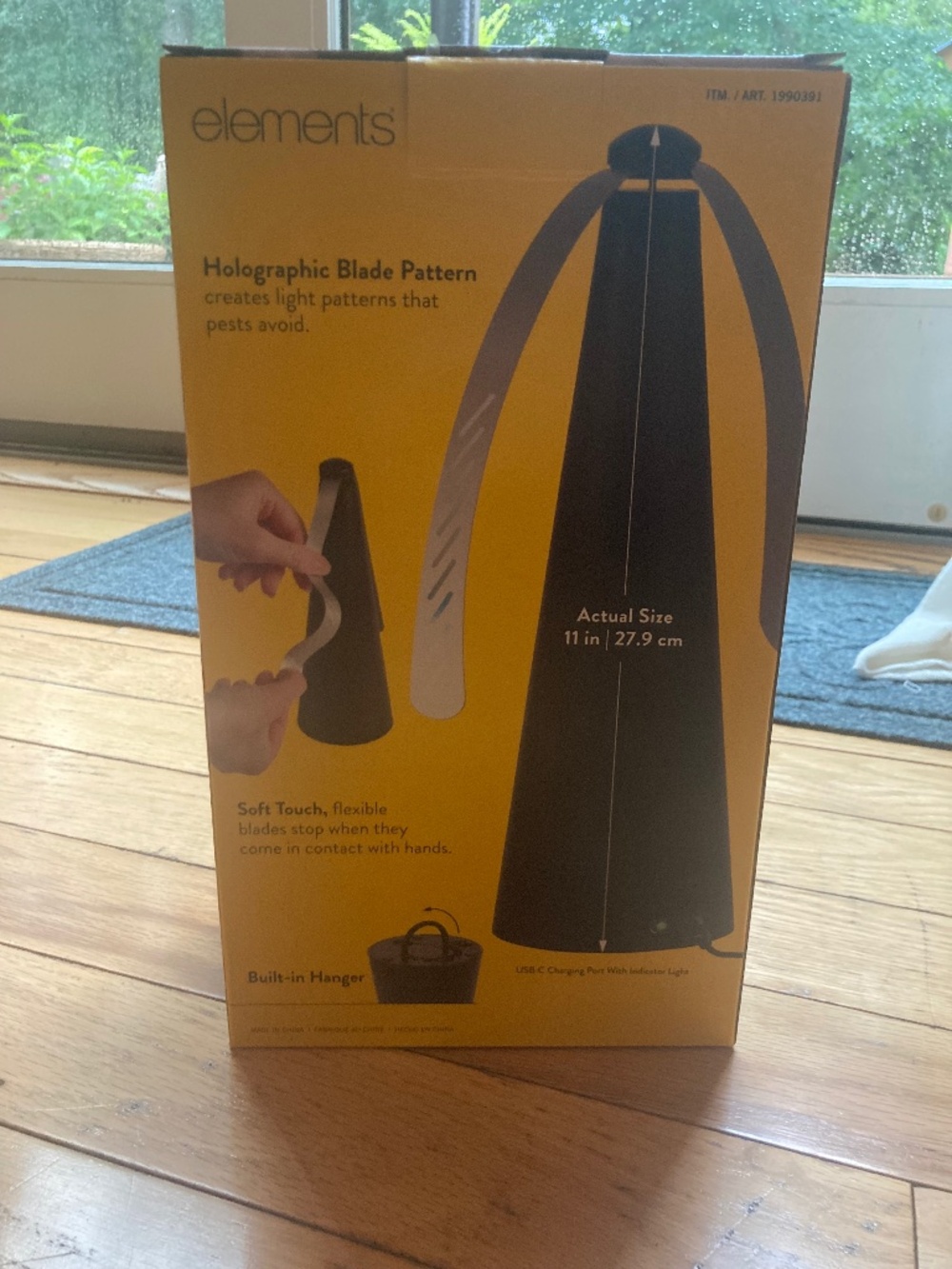 Elements Set of 2 Rechargeable Bug Repelling Fans NEW